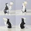 Cat Light Animal Table Lamp Mini Night Light, Power Plug:US Plug(Holding Baby)