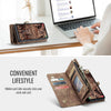 For Samsung Galaxy S25+ 5G CaseMe 008 Detachable Multifunctional Leather Phone Case(Brown)
