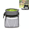 Dog Treat Training Pouch Bag with Poo Bag Dispenser (Grey)