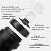 YouGuoLe 600ml PP5 Plastic Outdoor Bicycle Cycling Fitness Squeeze Water Cup(Black)