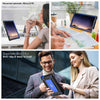 For Samsung Galaxy Tab A9 Armor Bolt Shape Holder Silicone Hybrid PC Tablet Case(Black Blue)