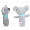Baby Hand Rattles Toys Hand Grip Stick Newborn Soothing Toys,Style: Little Grey Elephant
