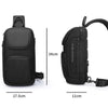 Bange Men Business Chest Bag Light Performance Crossbody Bag(Red)