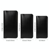 PU Flip Double Phone Card Slot Case, Size:19 x 11cm(Black)