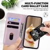 For Realme 13+ Global Cute Cats RFID Leather Phone Case(Rose Gold)
