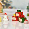 5pcs Christmas Micro Landscape Snowscape Decoration Accessories Christmas Resin Ornament, Style: No.17 Snowman Christmas House