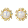 E2209-12 Colorful Pearl Baroque Earrings Pearl Ear Clip Women Without Ear Piercing