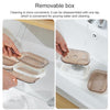 Bathroom Rotatable Soap Dish Wall-mounted No Perforated Drain Double-layer Rack