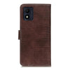 For Alcatel 1B 2022 Crocodile Texture Horizontal Flip Leather Phone Case(Brown)