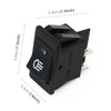 30 Amp 12 Volt Four Plugs LED ON OFF Car Fog Light Switch (Green Light)