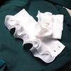 Inner Shirt Sleeves Double Pleated Lace Fake Sleeves Wild Sleeves, Size:One Size(White)
