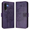 For Samsung Galaxy A56 5G Global Embossed Butterfly Leather Phone Case(Dark Purple)