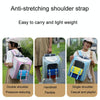 Foldable Cat Backpack Carrier, Breathable, Blue, For Cats up to 7.5kg