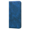 For Xiaomi Redmi Note 9S Frosted Business Magnetic Horizontal Flip PU Leather Case with Holder & Card Slot & Lanyard(Blue)