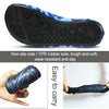 Non-slip Wear-resisting Thick Rubber Sole Diving Shoes and  Socks, One Pair, Size:L (Figured Blue)