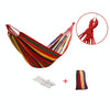 Thick Canvas Hammock Field Rollover Prevention Outdoor  Hammock Swing  260x80 No Stick Single (Red Stripe)