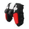 For Sony PS5 Splicing Color Silicone Gamepad Protective Case without Rocker Caps(Black Red)