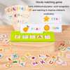 English Words Numbers Fruit Cognition Enlightenment Puzzle Wooden Toys Early Learning Matching Box
