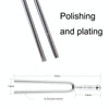 2 PCS Resonant Standard Teaching Sound Fork Stainless Steel Violin Instrument Music Sound Fork(Silver)