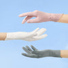 1pair Summer Thin Ice Silk Anti-Slip Sunscreen Sport Riding Finger Gloves, Size: One Size(Gray)
