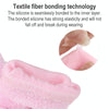 2 PCS Feather Yarn Touch Screen Gloves Outdoor Full Finger Gloves(Pink)
