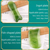 Resin Scraping Sheet Massage Facial Tendon Stick Beauty Salon Shave Board Acupuncture Pen, Color Classification: Emerald Green Fish Plate