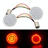 2 PCS Motorcycle LED Signal Steering Lamp For Dyna(Red Red Light 1157 Without Lampshade)