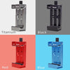 XILETU XJ-8 Aluminum Alloy Camera Head Tripod Mobile Phone Clip(Titanium)