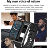 A8 1.98 inch 2 in 1 Bluetooth Earphone Steel Strap Smart Watch, Support ECG / NFC(Gold)