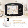 3.5" Wireless Video Baby Monitor with Night Vision, 2-Way Audio (US Plug)