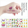20 PCS Waterproof Painted Fruits Vegetables Plants Children Tattoo Stickers(EC-555)