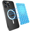 Magnetic Suction Mobile Phone Grip Hands-Free Silicone Cellphone Mount Stand(Blue)