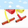 Children Frog Jumping Toy Sound Bounce Shoes Flash Jump Kindergarten Outdoor Sports Sense Training Jump Bar(Pink)