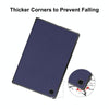 For Samsung Galaxy Tab A8 10.5 2021 ENKAY Custer Texture Leather Smart Tablet Case(Dark Blue)