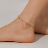 OPK GZ189 Stainless Steel Dragonfly Pendant Anklets(Gold)