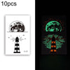 10 PCS Waterproof Color Luminous Tattoo Sticker Face Sticker(EX-027)