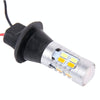 2 PCS T20/7440 10W 1000LM 6000K White + Yellow Light DRL&Turn Light with 20 SMD-5730-LED LampsDC 12-24V