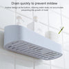 Bathroom Paste Wall-Mounted Plastic Storage Rack Geometric Shape Bathroom Rack, Specification: Carton Packaging(Pink)