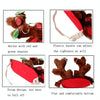 Sequinned Antler Christmas Puppy Hat, S (10-18cm) - Cat/Dog
