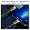 YESIDO CA101 PD 20W USB-C / Type-C to 8 Pin Braided Charging Data Cable, Length:1.2m(Black)