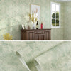 0.53x3m Retro 3D Stereo Plum Blossom Wallpaper Bedroom Living Room TV Background Wall Self-Adhesive Wallpaper(9904-5 Light Green B Version)