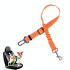 Reflective Dog Car Seat Belt, Telescopic, Orange