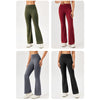 High-waisted Hip-lifting Elastic Quick-drying Yoga Sports Flared Pants, Size: S()