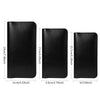PU Flip Double Phone Card Slot Case, Size:17 x 9.5cm(Black)