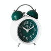 6016 Simple Bell Small Alarm Clock Students Learning Bedside Clock With Night Light(Green)