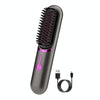 Wireless Hair Straightening Comb USB Charging Curling Iron(Gray)