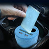 D-24 Crocodile Texture Car Cup Charger 2.1A/1A Dual USB Ports Car 12V-24V Charger with 2-Socket Cigarette and Card Socket