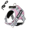 Pink Explosion-Proof Dog Harness XXL with 1.5m Rope Leash