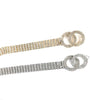 Women Double Loop Shape Diamond Belt Waist Chain, Length:120cm(Gold)