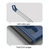 42cm Hand-Free Household Flat Mop Kitchen Cleaning Lazy Floor Cleaner, Style: White+2 Wipes